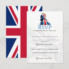UK Couple RSVP Card Karte