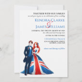 UK Couple Wedding Einladung (Vorderseite)