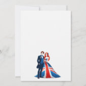 UK Couple Wedding Einladung (Rückseite)