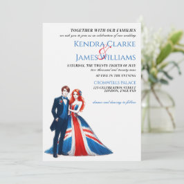 UK Couple Wedding Einladung