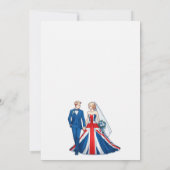 UK Couple Wedding Einladung (Rückseite)