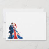 UK Couple Wedding Einladung (Rückseite)