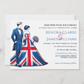 UK Couple Wedding Einladung (Vorderseite)