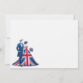 UK Couple Wedding Einladung (Rückseite)