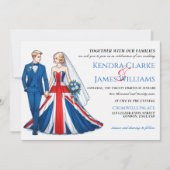 UK Couple Wedding Einladung (Vorderseite)