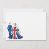 UK Couple Wedding Einladung (Rückseite)