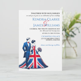 UK Couple Wedding Einladung
