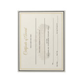 UK Crown Certificates Award Notizblock (Rotiert)