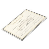 UK Crown Certificates Award Notizblock (angewinkelt)