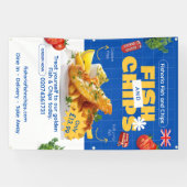 UK-Edition Leckerer Fish-N-Chips-Restaurant anpass Banner (Horizontal)