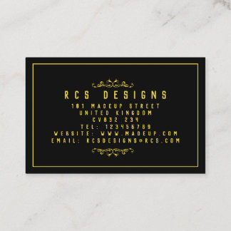 UK/Euro, 8,5 cm x 5,5 cm Visitenkarte