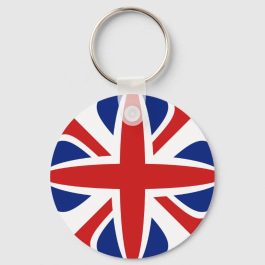 UK Fisheye Flag Schlüsselanhänger (Vorderseite)