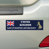 UK Flag + Map Autoaufkleber (Auf Auto)