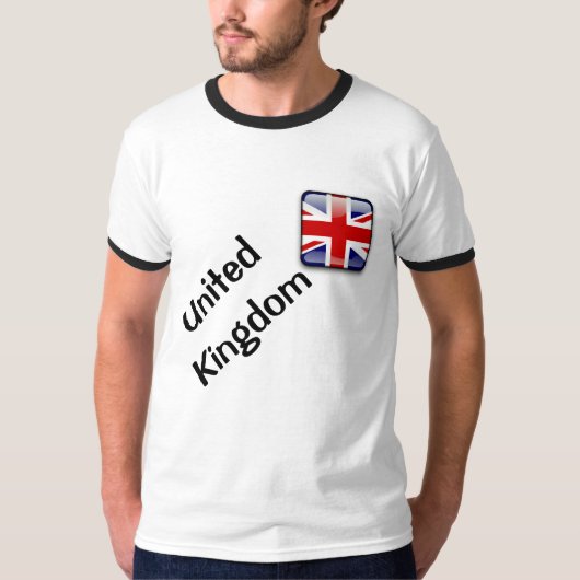 UK Flag Men's Basic Ringer-T - Shirt (Vorderseite)
