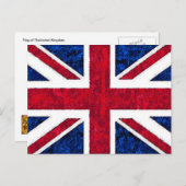 UK FLAG POSTKARTE (Vorne/Hinten)