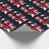 UK Flag Punk Rock Geschenkpapier (Ecke)
