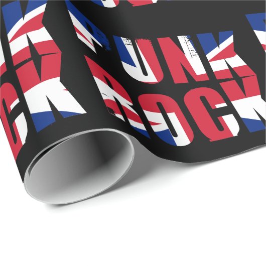 UK Flag Punk Rock Geschenkpapier (Rolleneckpunkt)