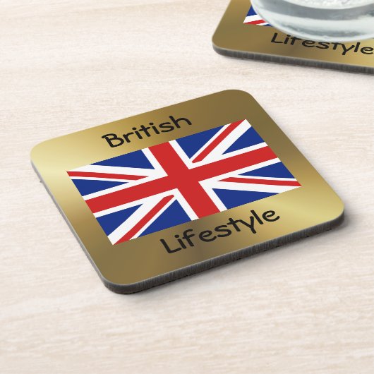 UK Flag+Text Untersetzer (Linke Seite)