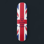 UK Flag The MUSEUM Zazzle - I Liebe My Country UK Skateboard<br><div class="desc">"Kompletter Bogen - beinhaltet unabhängige LKWs, Ricta Naturals Räder, Kugeln, Griffbänder und Montagehardware", "Alle ausgerüsteten Skate Board UK Flag - I Liebe My Country United Kingdom The MUSEUM Zazzle Geschenke", "Geschenke das MUSEUM Zazzle Gibney Design Vorlagen", "Gifts the MUSEUM Zazzle jGibney Design Vorlagen", neueste, beste, größte, fein, goggle, Facebook, kolossal,...</div>