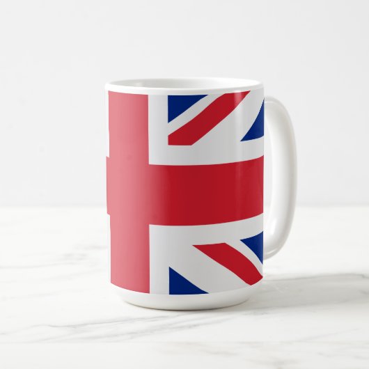 UK Flag Union Jack Kaffeetasse (VorderseiteRechts)