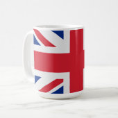 UK Flag Union Jack Kaffeetasse (Vorderseite Links)