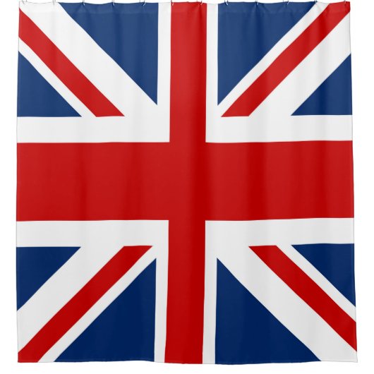 UK Flag Vereinigtes Königreich Jack Duschvorhang (Vorderseite)