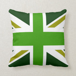 uk flag werfkissen olivgrün kissen