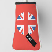 UK-Flagge - Custom Golf Putter Head Cover Golf Headcover (Rotieren 90)