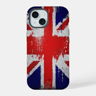 UK-Flagge Design iPhone-Hülle, Vintage iPhone 15 Hülle