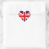 UK-Flagge Herz-Aufkleber (Tasche)
