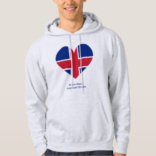 UK-Flagge Herz - Britisches Liebesgeschenk Hoodie