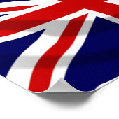 UK-Flagge Poster (Ecke)