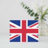 UK-Flagge Postkarte (Stehend Vorderseite)
