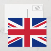 UK-Flagge Postkarte (Vorne/Hinten)