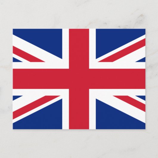 UK-Flagge Postkarte (Vorderseite)