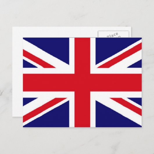UK-Flagge Postkarte (Vorne/Hinten)
