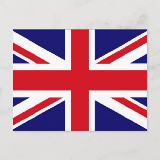 UK-Flagge Postkarte (Vorderseite)