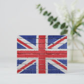 UK-Flagge Postkarte (Stehend Vorderseite)