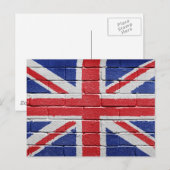 UK-Flagge Postkarte (Vorne/Hinten)