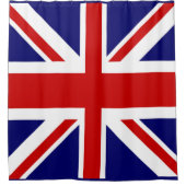 UK-Flagge Union Jack Duschvorhang (Vorderseite)