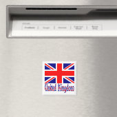 UK-Flagge & Wort Vinque Magnet (In Situ (Geschirrspüler))