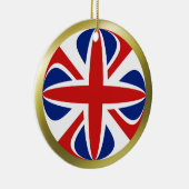 UK-Flaggen-Ornament Keramik Ornament (Rechts)