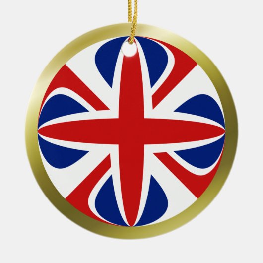 UK-Flaggen-Ornament Keramik Ornament (Vorne)