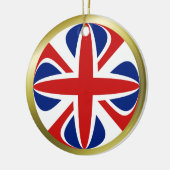 UK-Flaggen-Ornament Keramik Ornament (Links)