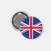 UK-Flaggenmagnet Magnet (Vorderseite/Rückseite)