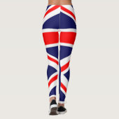 uk Flaggenmuster rot-blaue Gewerkschaft Jack Leggings (Rückseite)