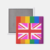 UK GAY PRIDE MAGNET (Vorderseite/Rückseite)