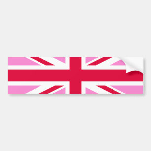 UK Gay Pride (Pink Union Jack) (Gay British Flag) Autoaufkleber