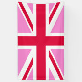 UK Gay Pride (Pink Union Jack) (Gay British Flag) Banner (Vertikal)