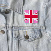 UK Gay Pride (Pink Union Jack) (Gay British Flag) Button (Beispiel)